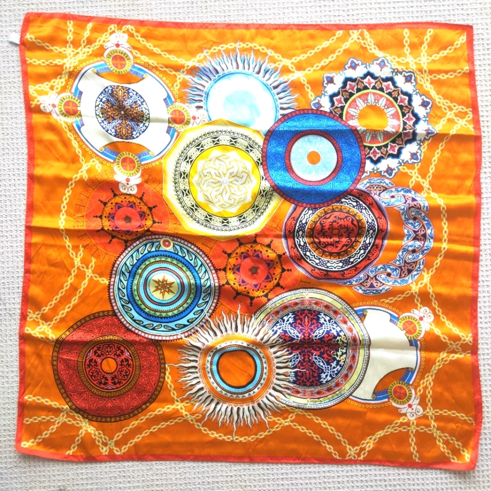 100% silk scarf